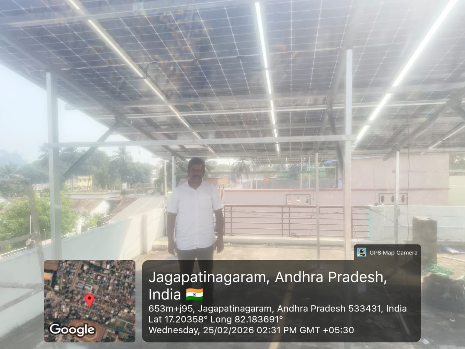 Tata Solar Panel Installation by SPSR Enterprises in Kakinada