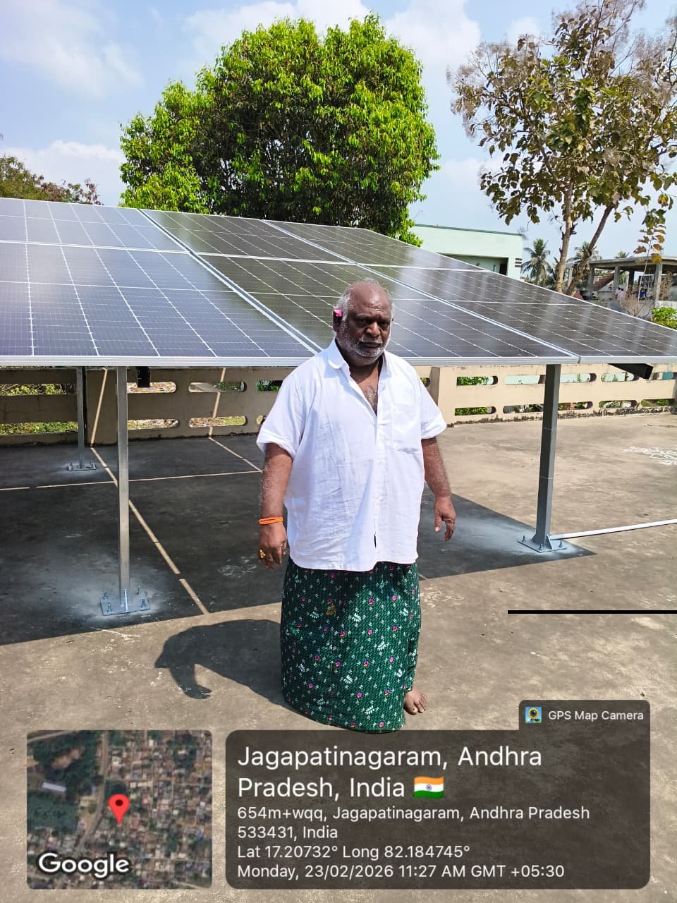 Tata Solar Panel Installation by SPSR Enterprises in Kakinada