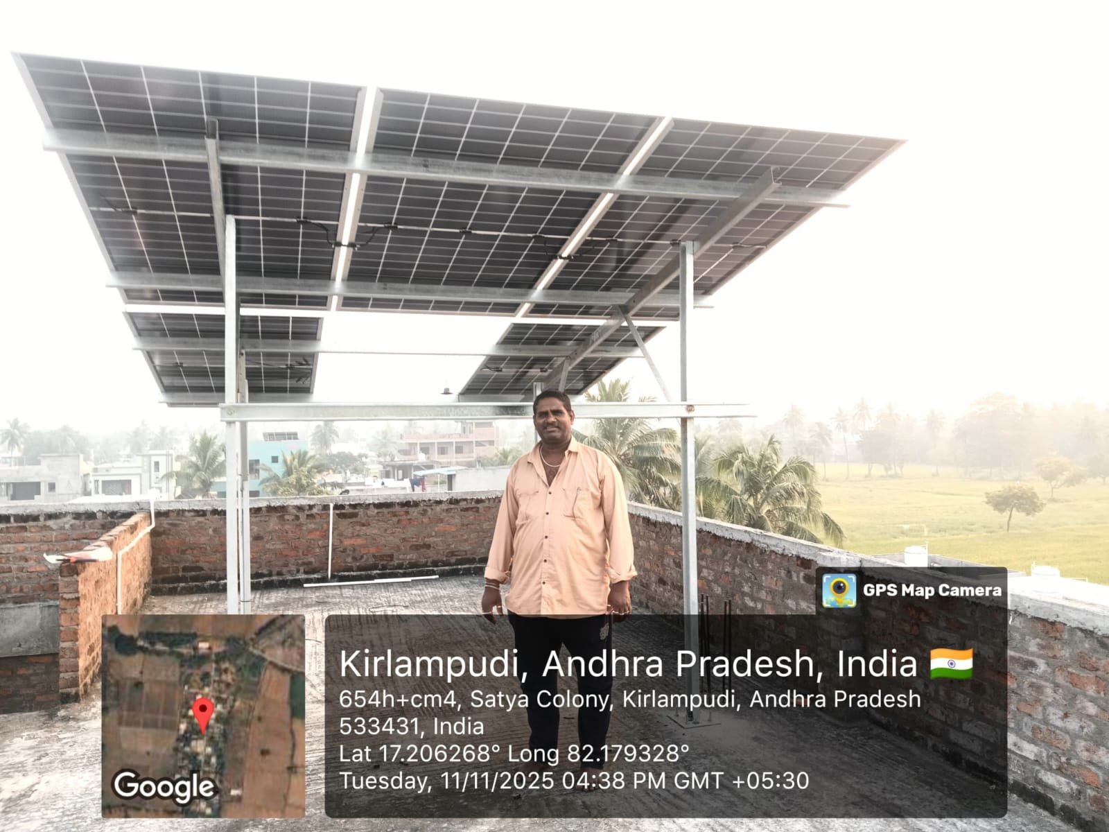 Tata Solar Panel Installation by SPSR Enterprises in Kakinada