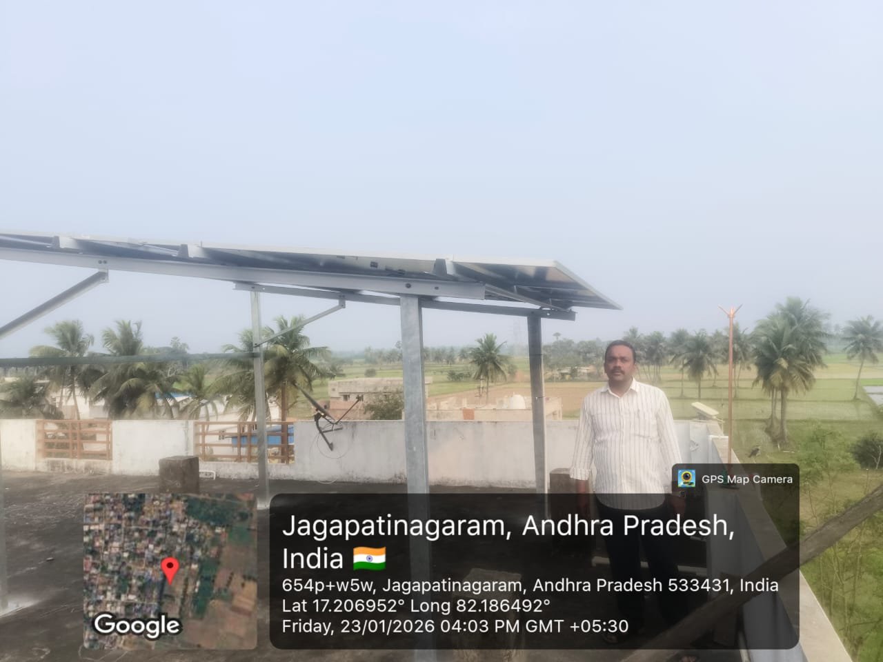 Tata Solar Panel Installation by SPSR Enterprises in Kakinada