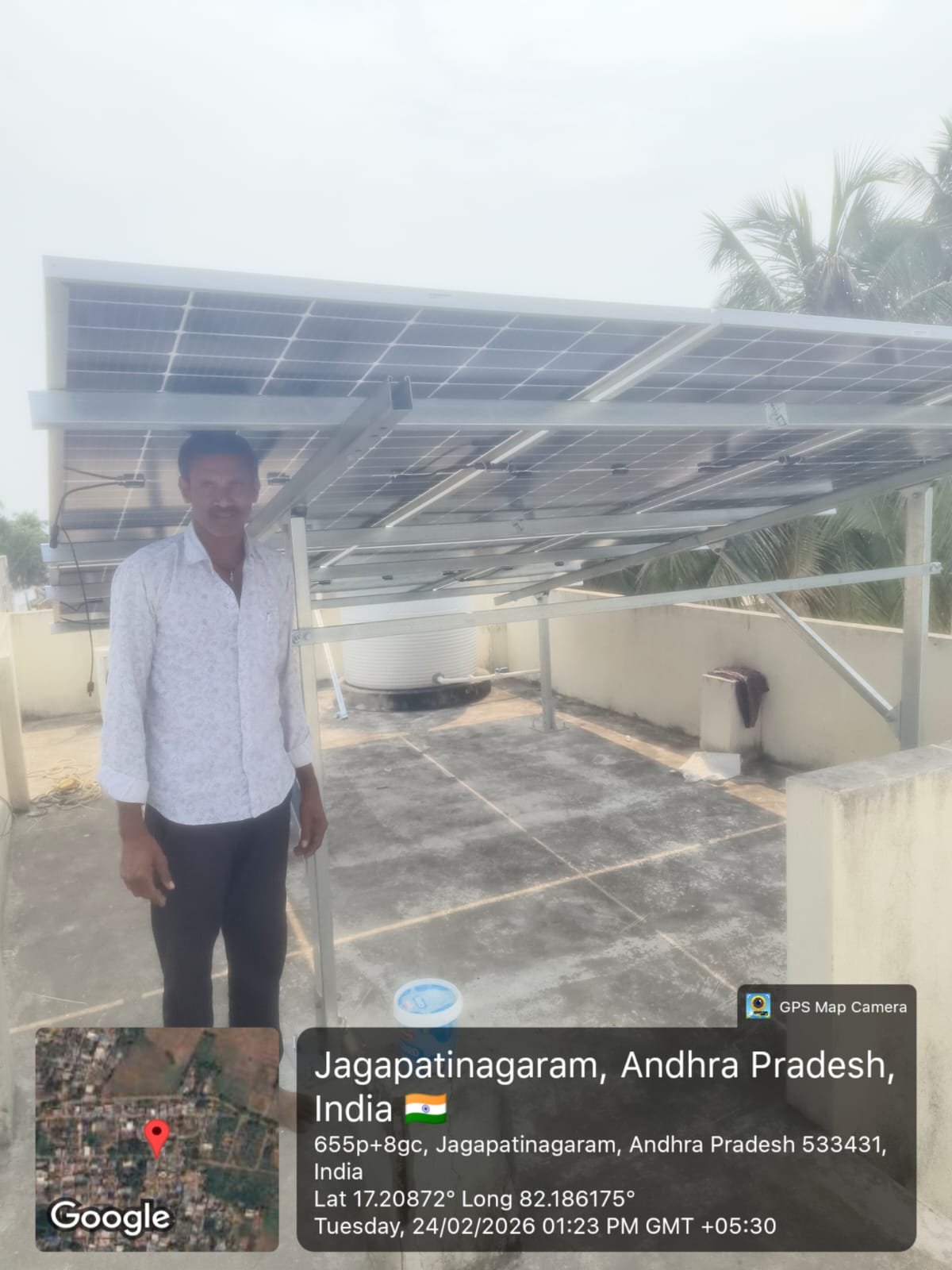 Tata Solar Panel Installation by SPSR Enterprises in Kakinada